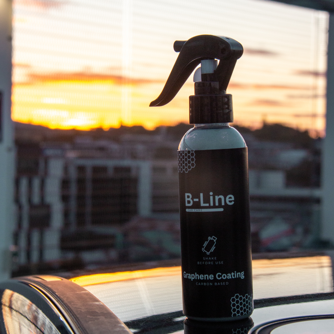 B-Line Graphene Coating Spray - B-Line Car Care. Close Up Shot Of B-Line Graphene Coating, the best protection for your car.